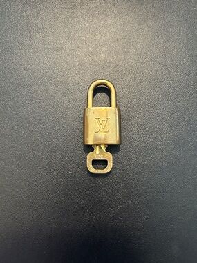 Louis Vuitton Brass-tone Monogram Padlock Key Holder